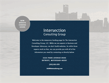Tablet Screenshot of intersectionconsultinggroup.com